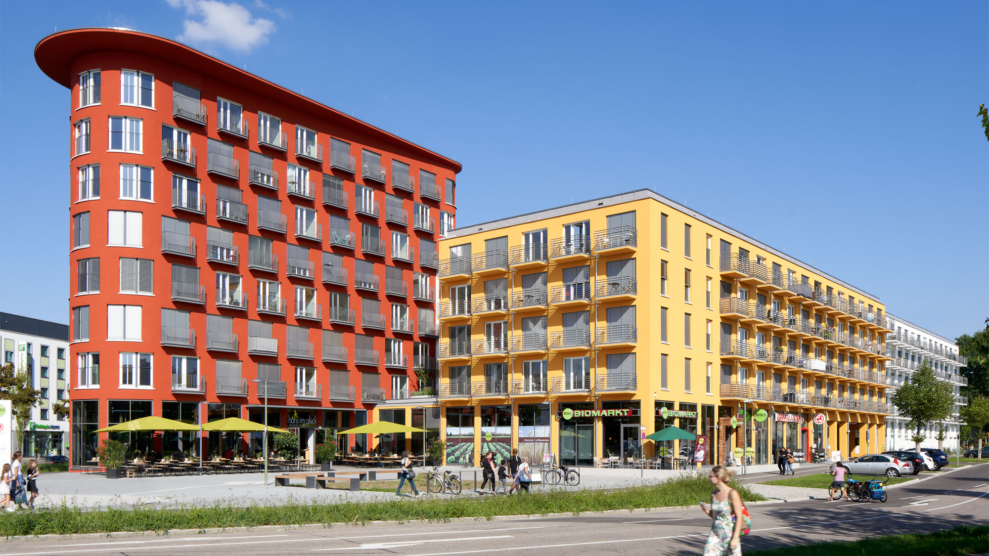 Stadtansicht von Augsburg - geplantes Neubauprojekt studiosus 5 mit modernen Studentenwohnungen